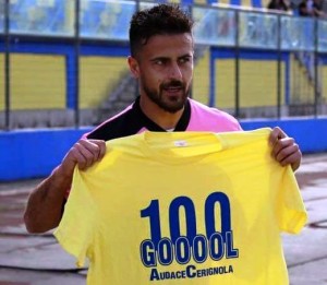 lasalandra GIGI LASALANDRA E  i 100 GOL CON IL CERIGNOLA